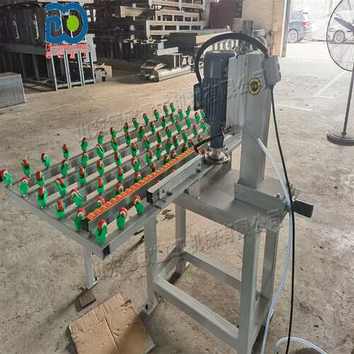 单头玻璃磨边机Glass edging machine 小型直线茶几圆边粗磨机