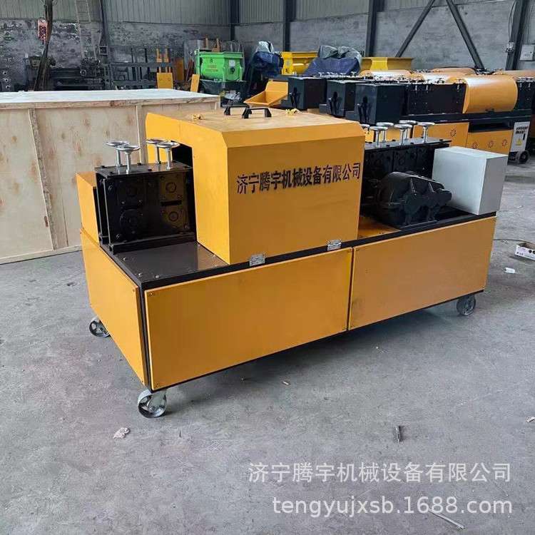 优惠全自动钢管调直除锈喷漆机方管圆管调直喷漆机钢管铁管除锈喷