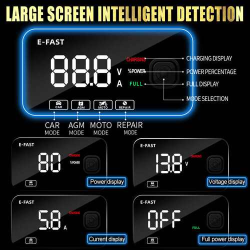 E-FAST car Battery Charger Motorcycle Charger Battery