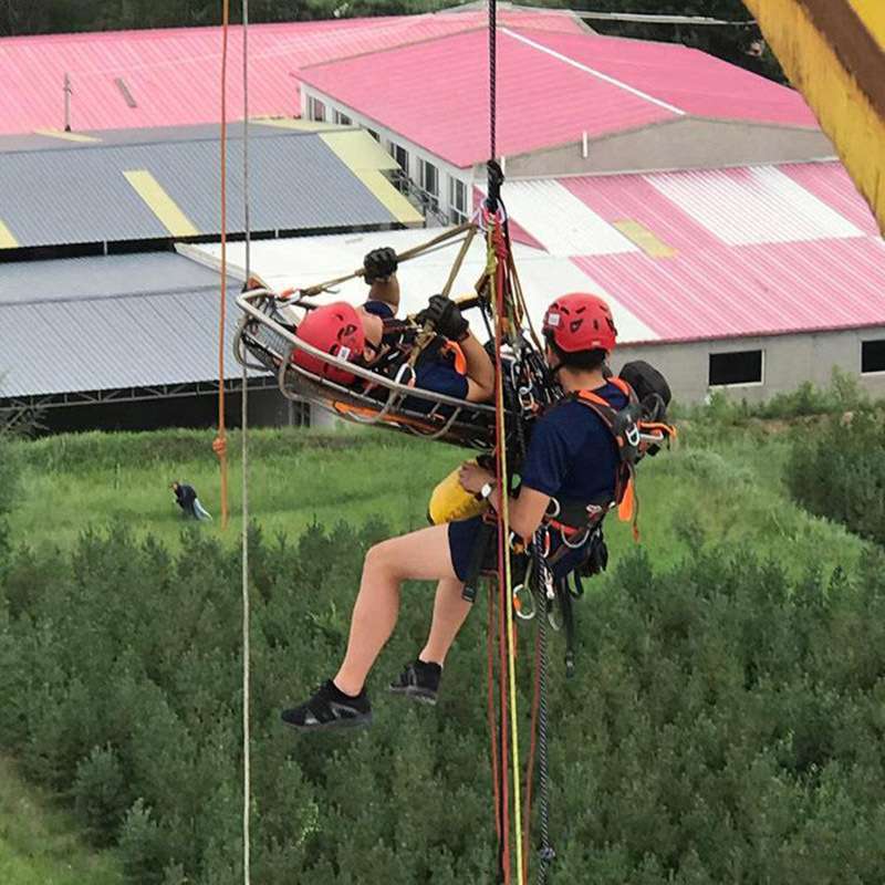 直升机用救生吊篮遇险人员转移高空担架铝合金篮式分体担架