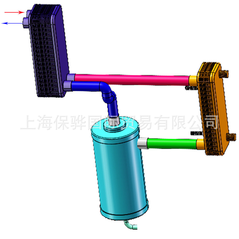 20Nm3/min不锈钢板式预冷器有30或45bar两个高压版本都兼容16bar