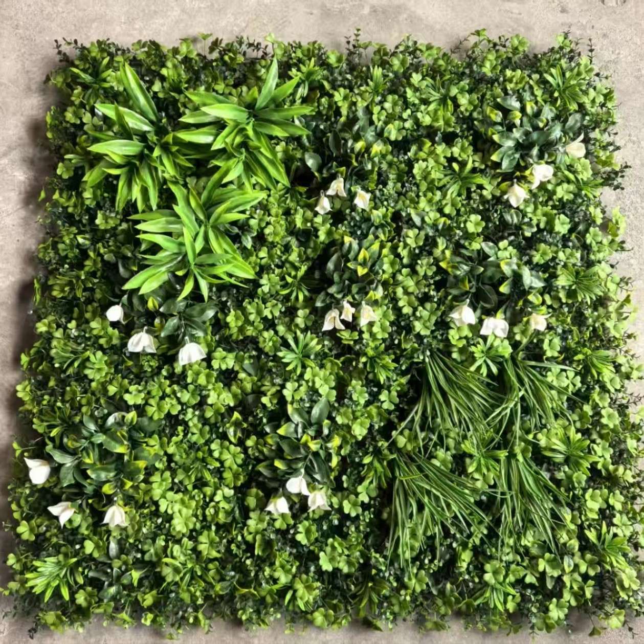 仿真绿植防晒混合草坪组装塑料花草1米乘1米款式室内外墙造景装饰