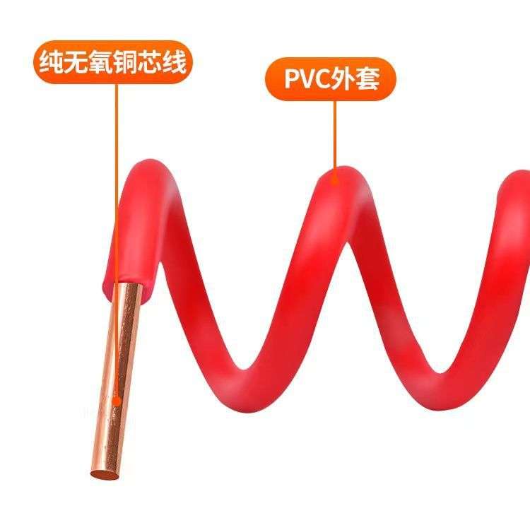广东珠江电线电缆ZC-BV 1.5/2.5/4/6平方国标纯铜单芯股硬线家装