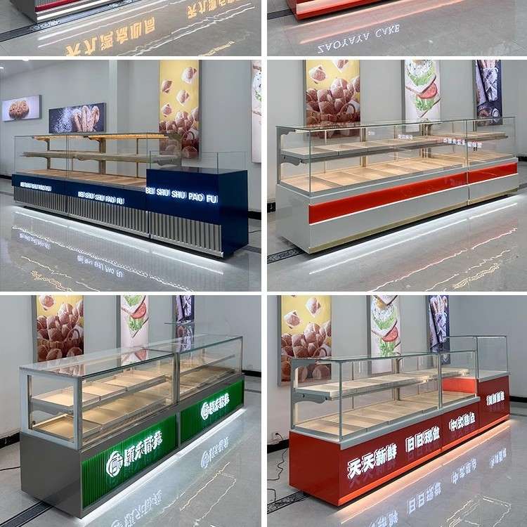 中式糕点柜糕点展示柜高档蛋糕店柜台商用西点烘焙糕点冷藏展示柜