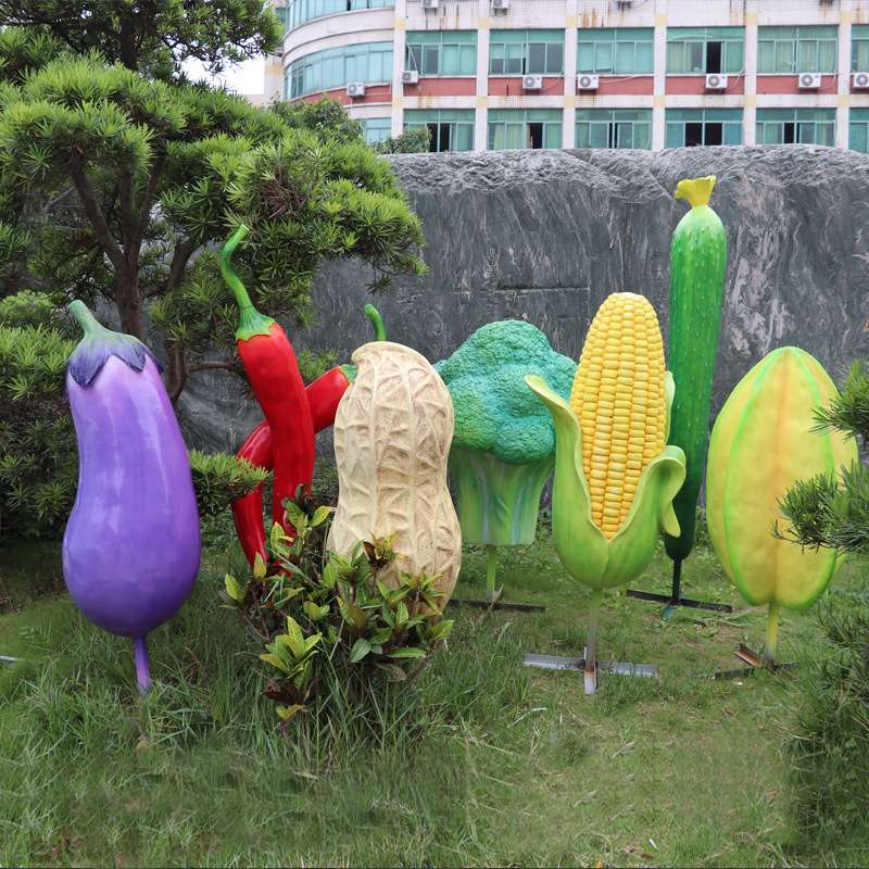 大型仿真水果蔬菜模型玻璃钢摆件户外园林景观幼儿园装饰布置工艺