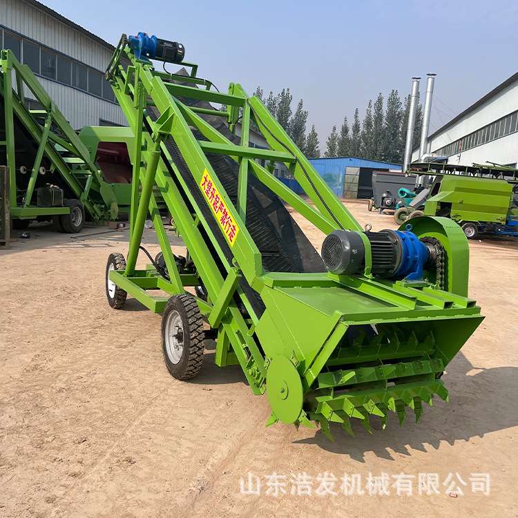 全液压控制四米取草机养牛场储草池切草装料机横移式畜牧场扒草机
