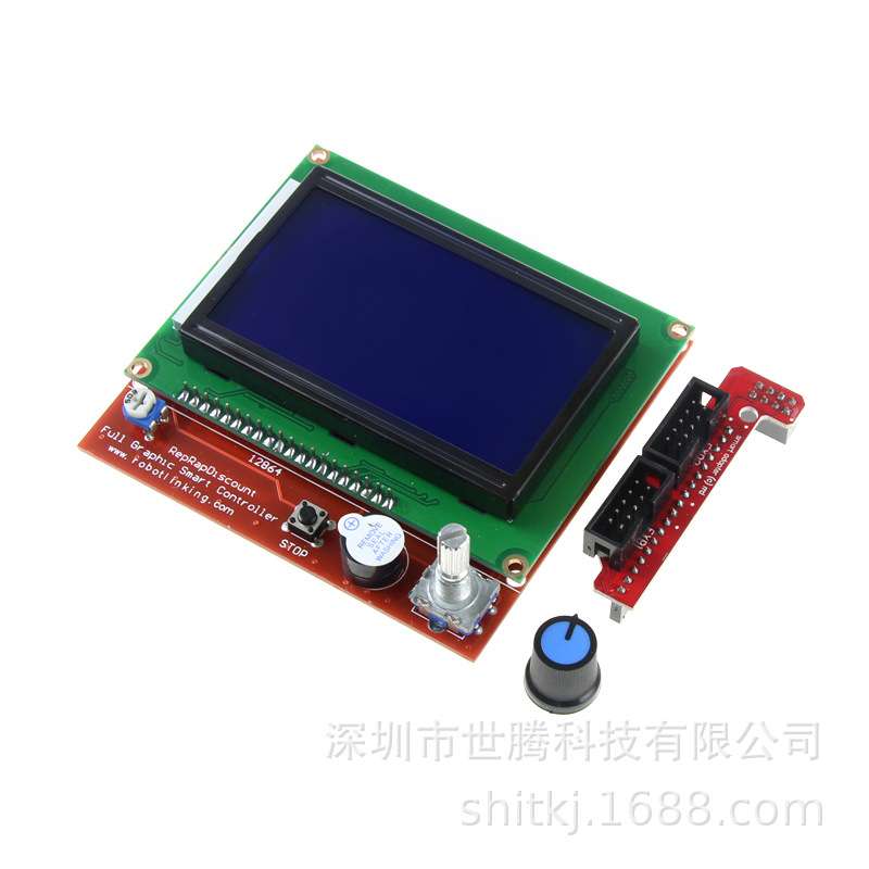 3D打印机配件 RAMPS1.4 LCD 12864 液晶控制屏 - 实物图