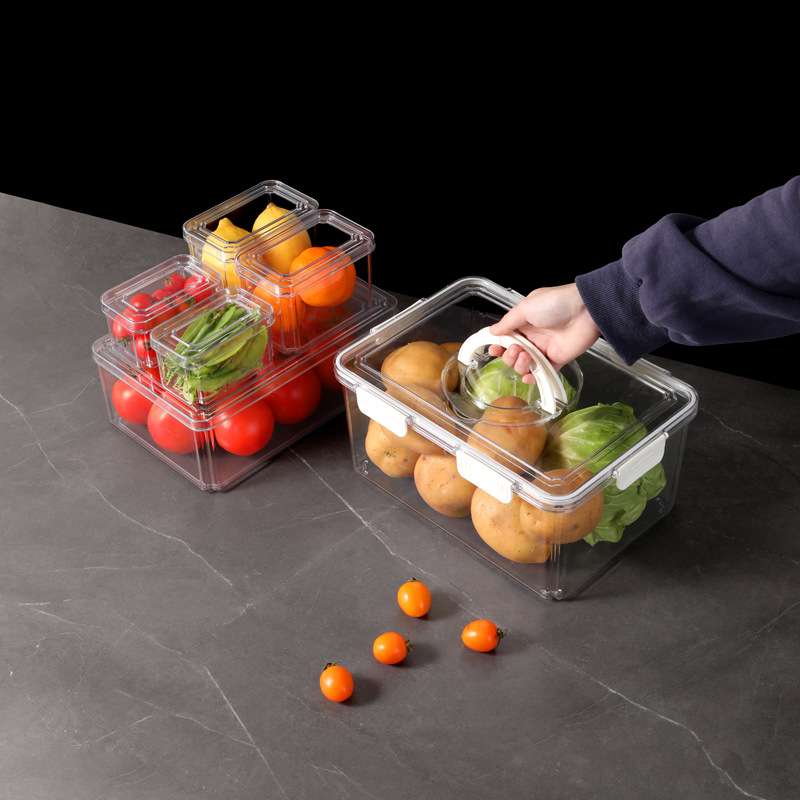 食品级高透厨房冰箱10件套收纳盒冷冻保鲜防窜味密封盒分类水果盒