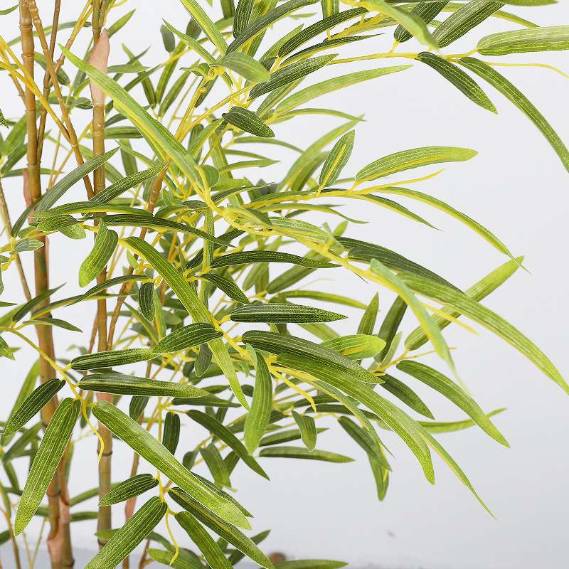 新款大号仿真绿植竹子 装饰盆栽竹子落地假树 仿真南天竹植物