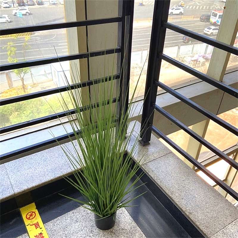 洋葱草 假草小草纯草盆栽摆件绿色造景婚庆装饰花艺仿真盆栽