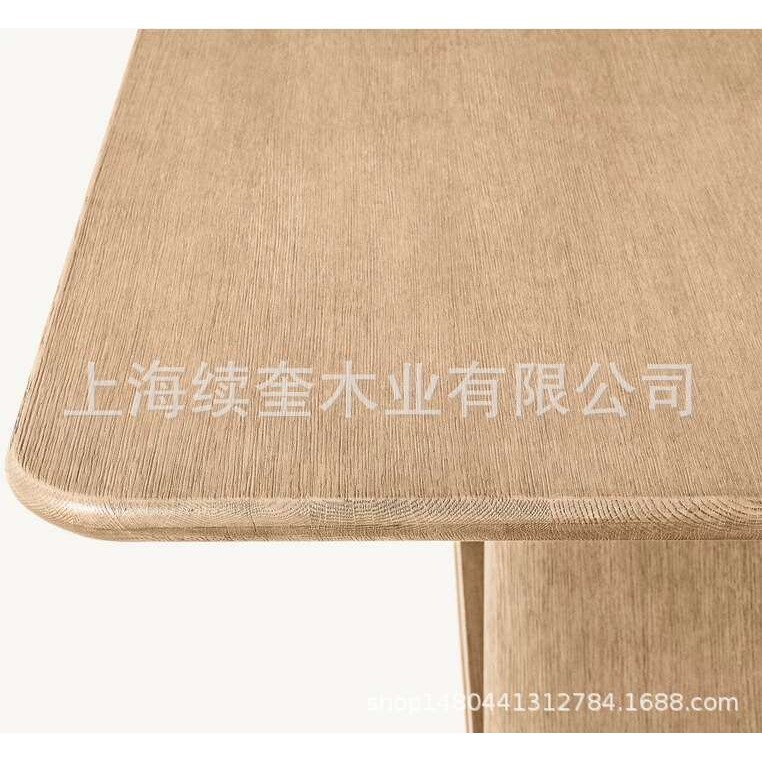 RH美式实木复古长桌餐桌椅组合别墅外贸出口别墅餐厅家具工厂直销