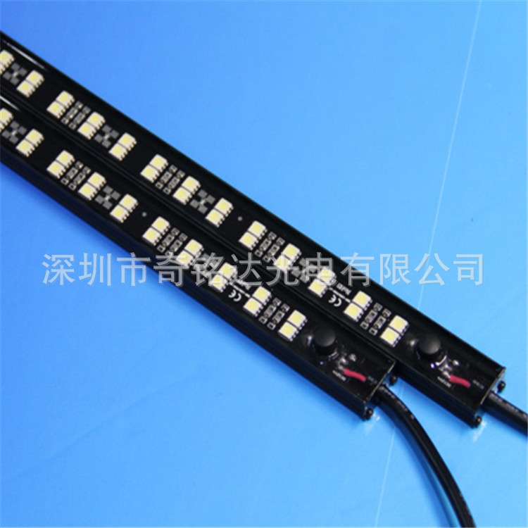 5050黑色外壳带开关房车LED硬灯条汽车室内照明LED铝合金暖光氛围
