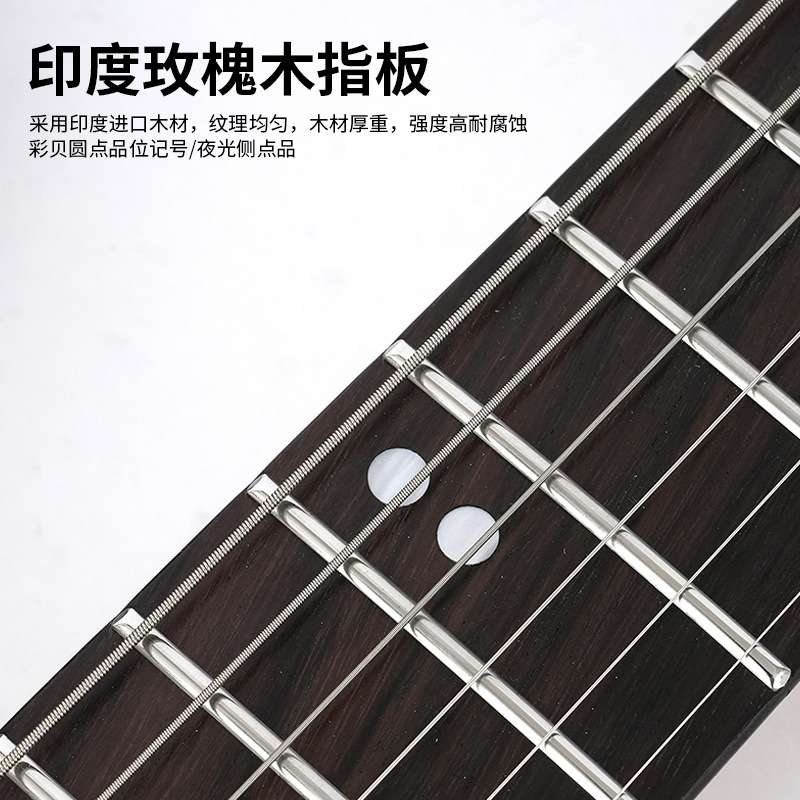 跨境经典枫木无头异形电吉他单摇前卫金属摇滚guitar初学吉他