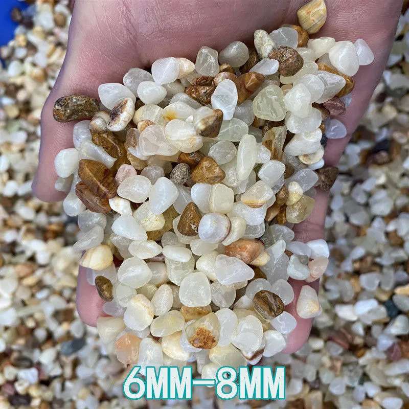 天然黄水晶米黄石网红胶粘石地面装饰玉水晶服装店胶粘石米黄水晶
