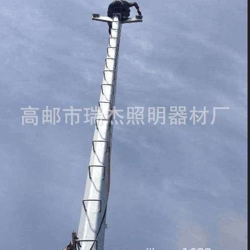 智慧工地安监系统15米20米25米30米升降爬梯固定式高位监控立杆