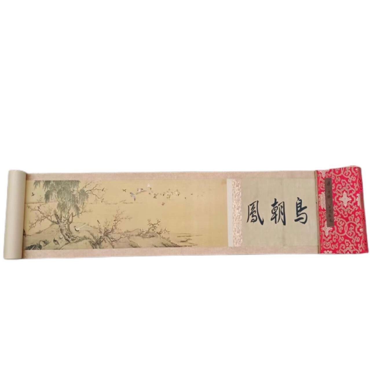 厂家直销仿古条幅山水字画十米长卷办公室客厅装饰画千里江山名画