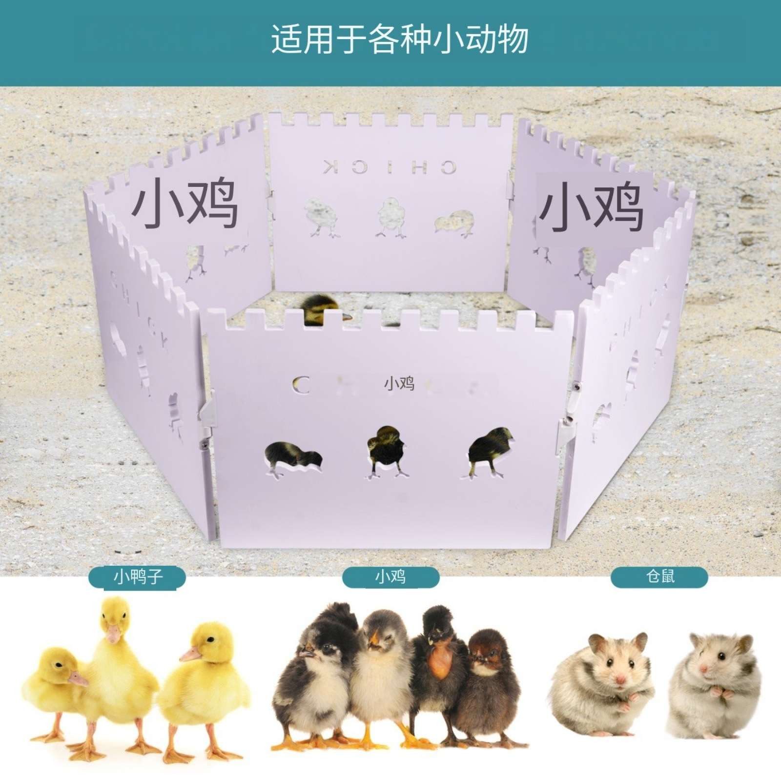 小鸡围栏可水洗重复使用白塑料板加厚PVC板小鸡挡板小鸭仓鼠围栏