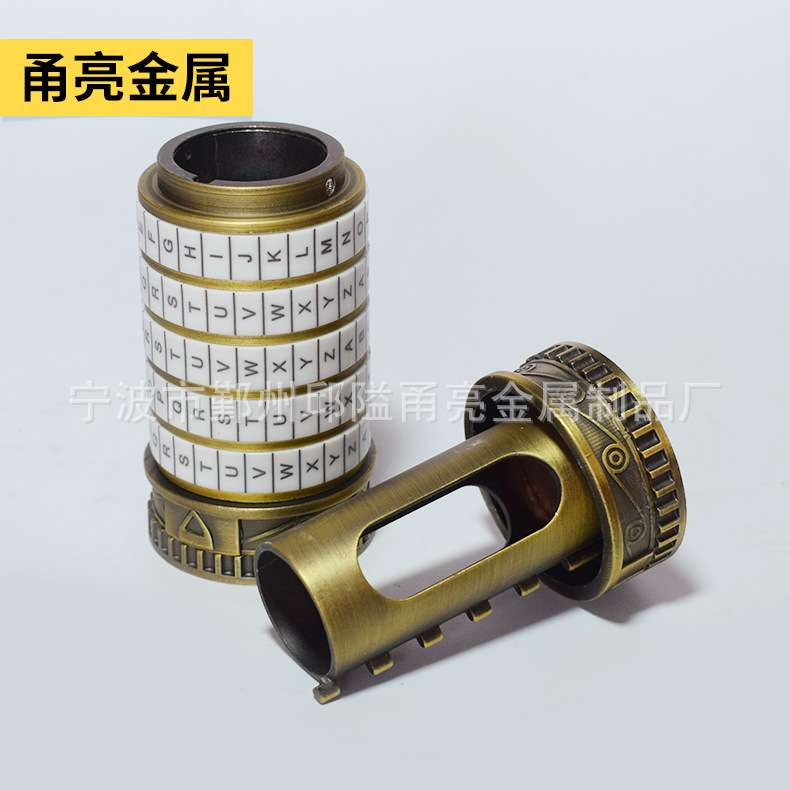 宁波现货供应达芬奇密码锁工厂达芬奇密码筒 可拆卸自己设置密码
