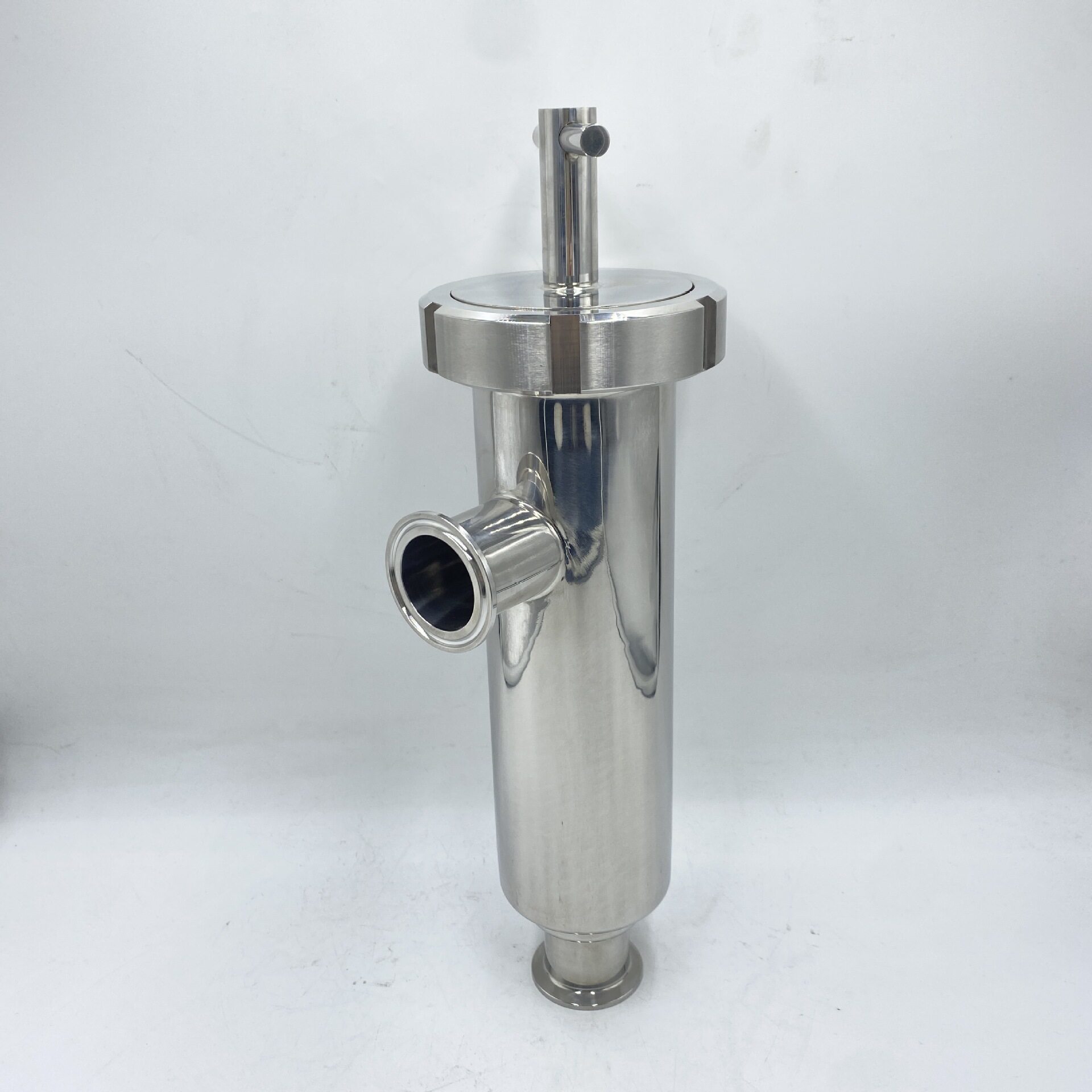 304/316不锈钢角式过滤器优质卫生级卡盘焊接管道过滤器100目滤网