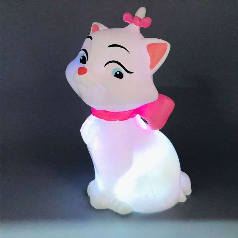 新款七彩变色猫咪小夜灯 玛丽猫小夜灯 萌宠小猫咪桌面装饰灯