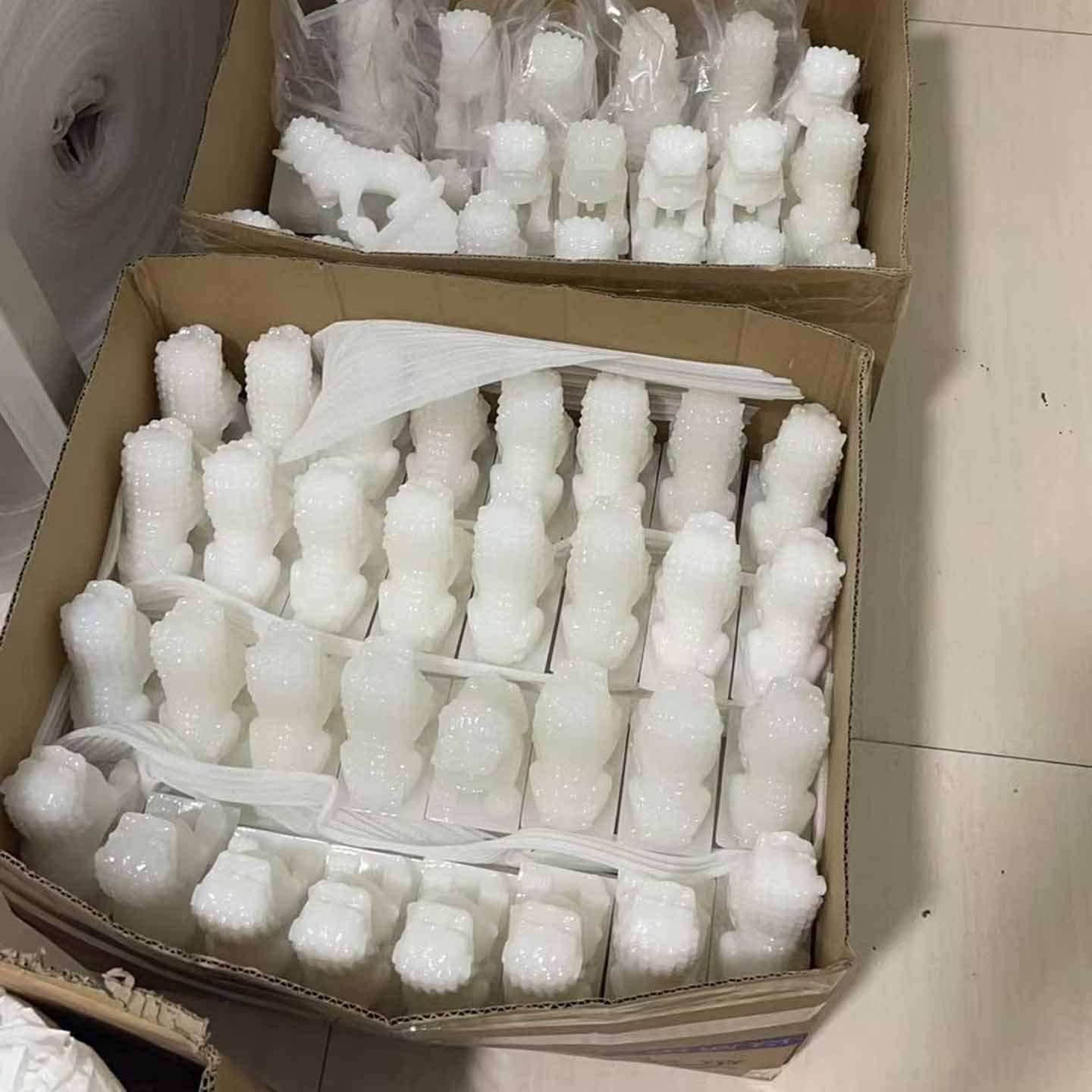 新中式仿玉狮子摆件书房名宿会桌面软装饰品茶室样板房售楼处摆设