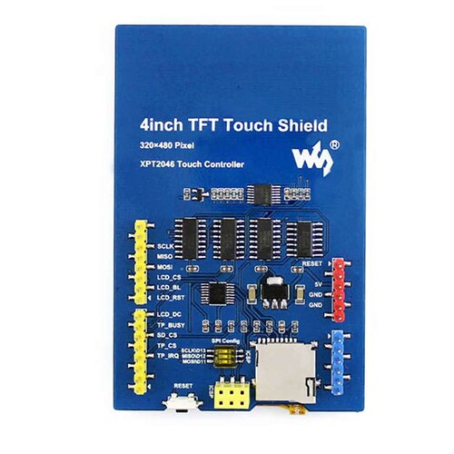 4inch TFT Touch Shield 电阻触摸屏 480×320分辩率 兼容Arduino