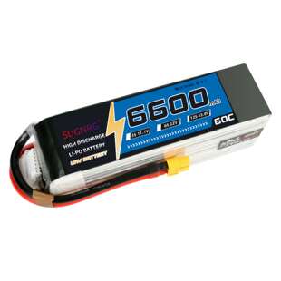 Model airplane high rate starting battery 60C 22.2V6600mAh