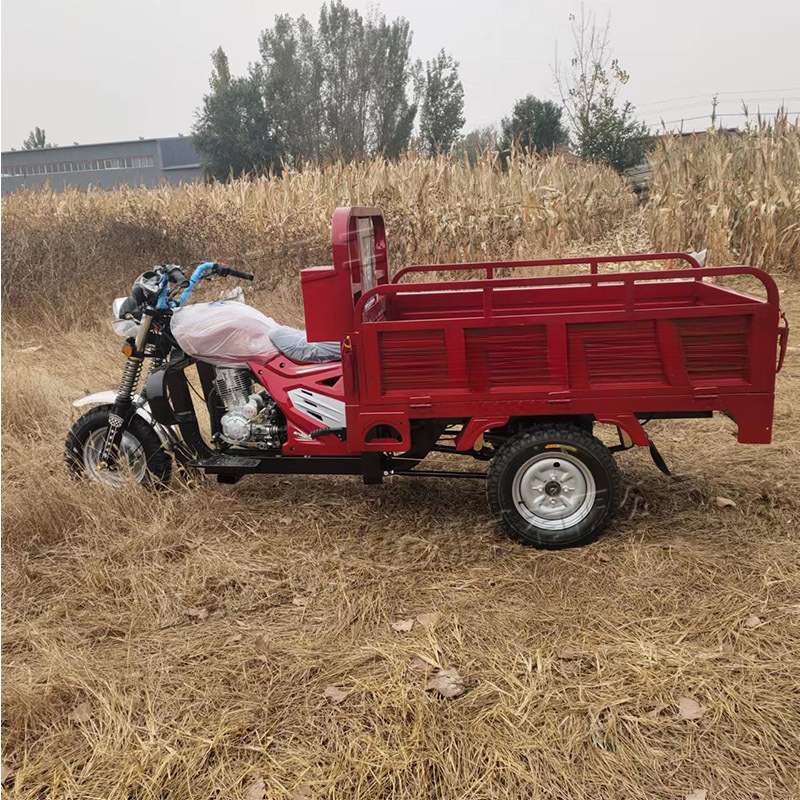 山区汽油摩托三轮车 粮食工地运输自卸车 农用代步货物运输车