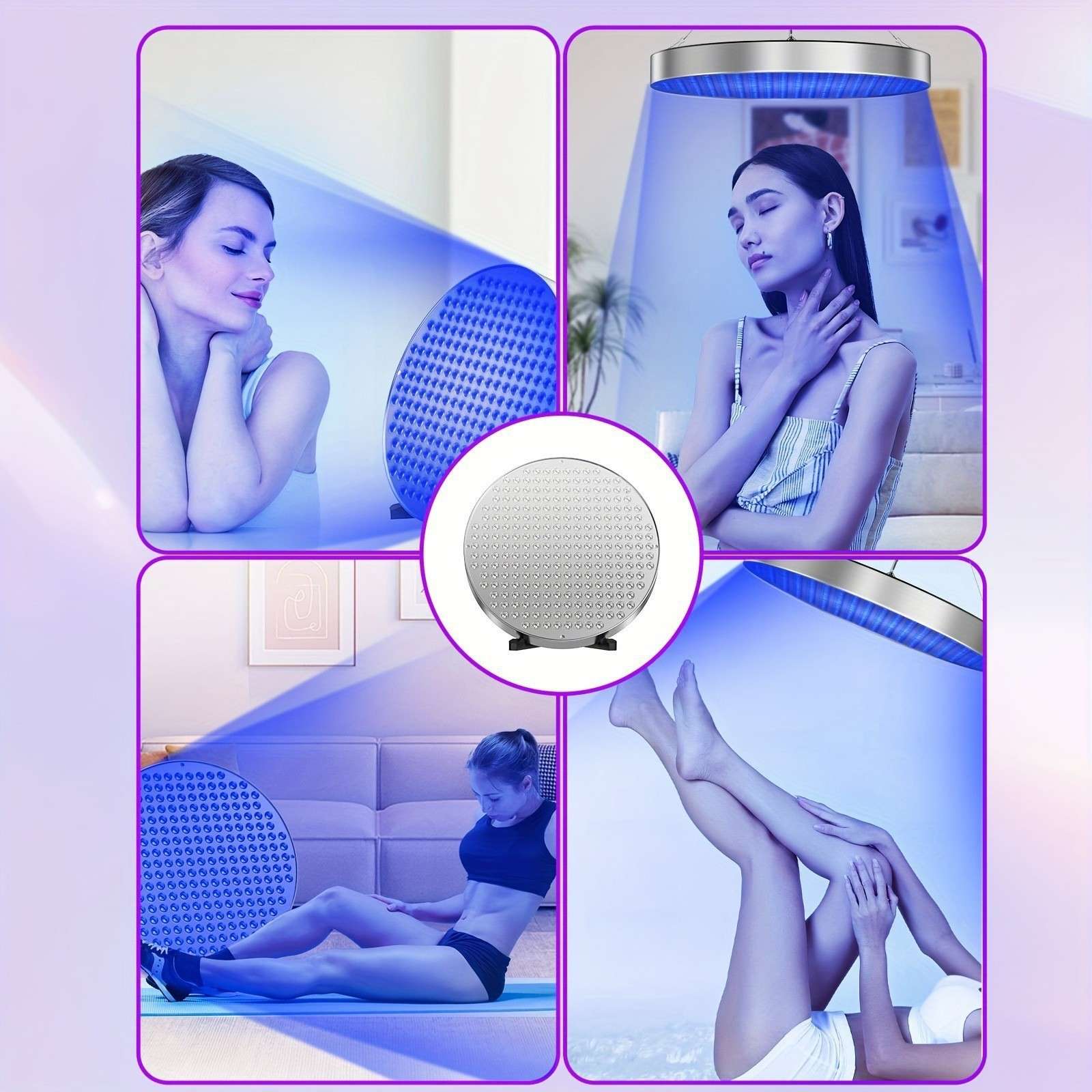 跨境家用大排灯双芯蓝光美黑灯落地摇臂支架款家用晒肤紫外线理疗