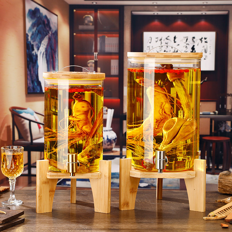 泡酒玻璃瓶专用酒瓶人参瓶酒坛泡酒罐加厚密封罐药酒瓶家用酿酒缸