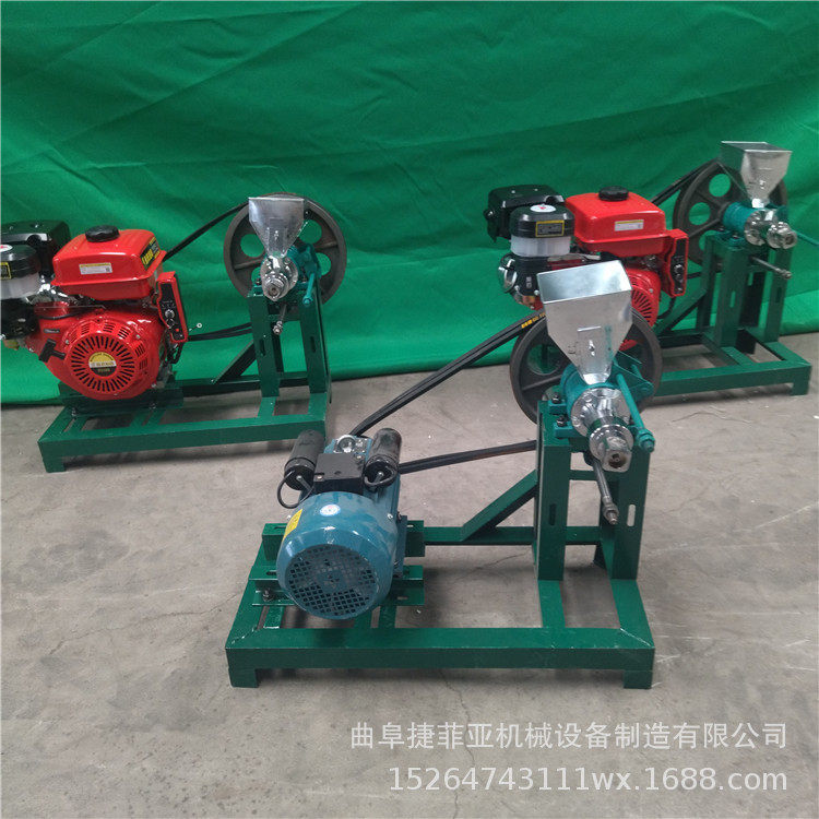电机汽油柴油款杂粮膨化机集市摆摊双机头康乐果机米花机