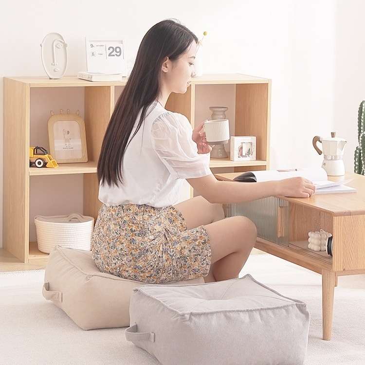 布艺小凳子日式蒲团坐垫榻榻米现代简约矮凳坐墩客厅沙发凳打坐垫