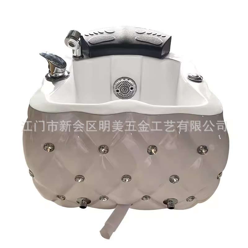 沐足店用亚克力足浴盘洗脚盆足浴冲浪彩灯沐足盆泡脚池泡脚桶