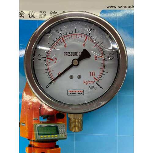 HFDY牌耐震压力表/油压表/抗震表/防震表YN100 带KG MPA PSI 单位