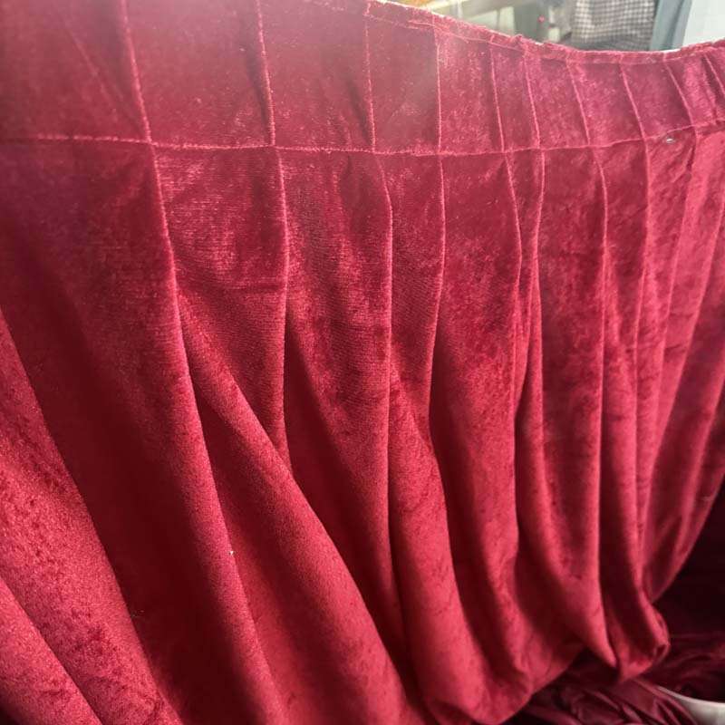 金丝绒背景布幔婚礼纱幔帷幔黑丝绒布天鹅绒婚庆酒红幕布结婚布艺