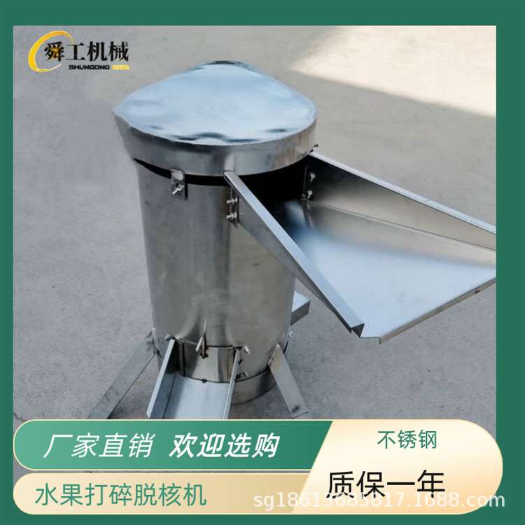 商用南酸枣去核机 立式水果脱核机 冬枣李子山楂核肉分离机