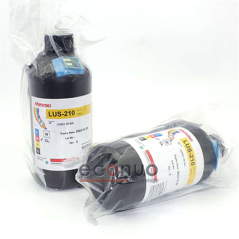原装进口MIMAKI LUS-210UV固化油墨UJV100-160带芯片1L装墨水