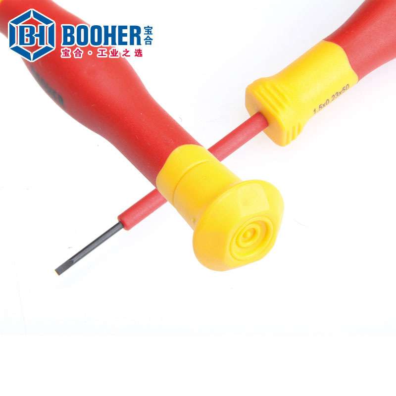 Booher宝合工具 7件套双色VDE绝缘精密螺丝批组套 BH0200203