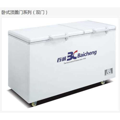 百诚 BD/C-428/528/628双门单温冷冻冷藏卧式冰柜冻肉柜冻牛肉柜