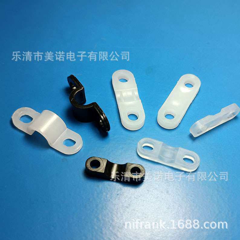 塑料压线板桥型压线扣一字固线器弧形压线夹电缆电线压线片 跨境