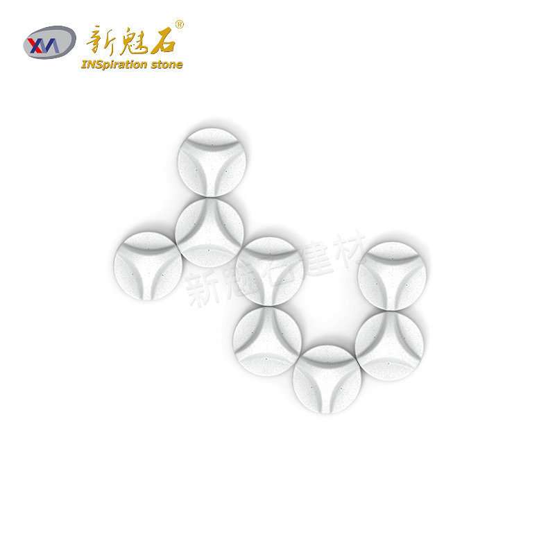 混凝土靠背座椅创意新款异形人造石圆凳座椅户外公园grc坐凳石椅