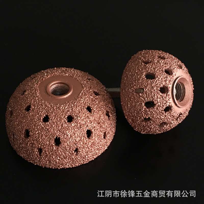 现货供应轮胎补胎工具钨钢合金碗型带孔磨轮55毫米带柄8003-04.