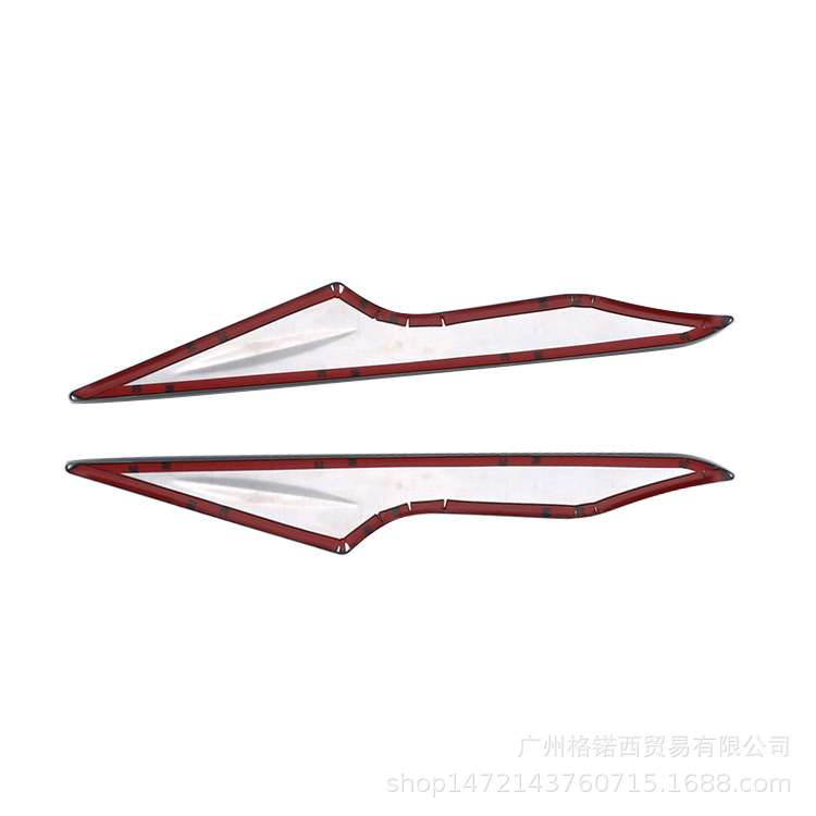 适用YARIS前车灯改装专用 雅力士YARIS不锈钢大灯侧饰条汽车用品