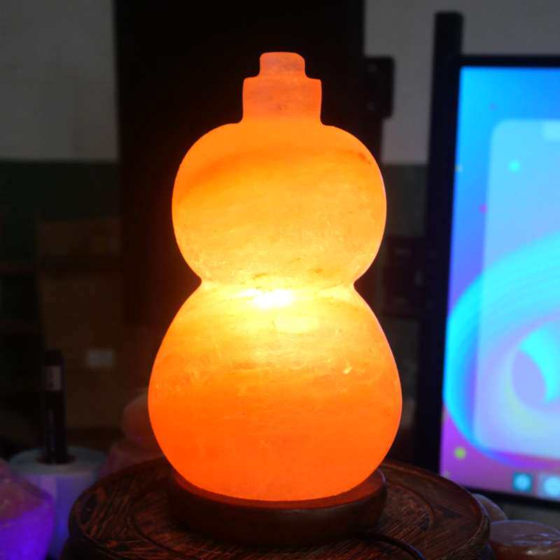 盐灯喜马拉雅盐灯 葫芦盐灯  雕刻造型灯 福禄盐灯厂家