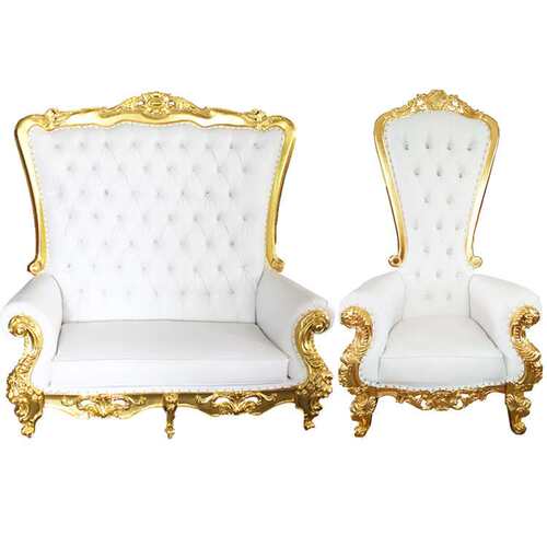 Golden wedding chair tiffany gold chair in stainless steel