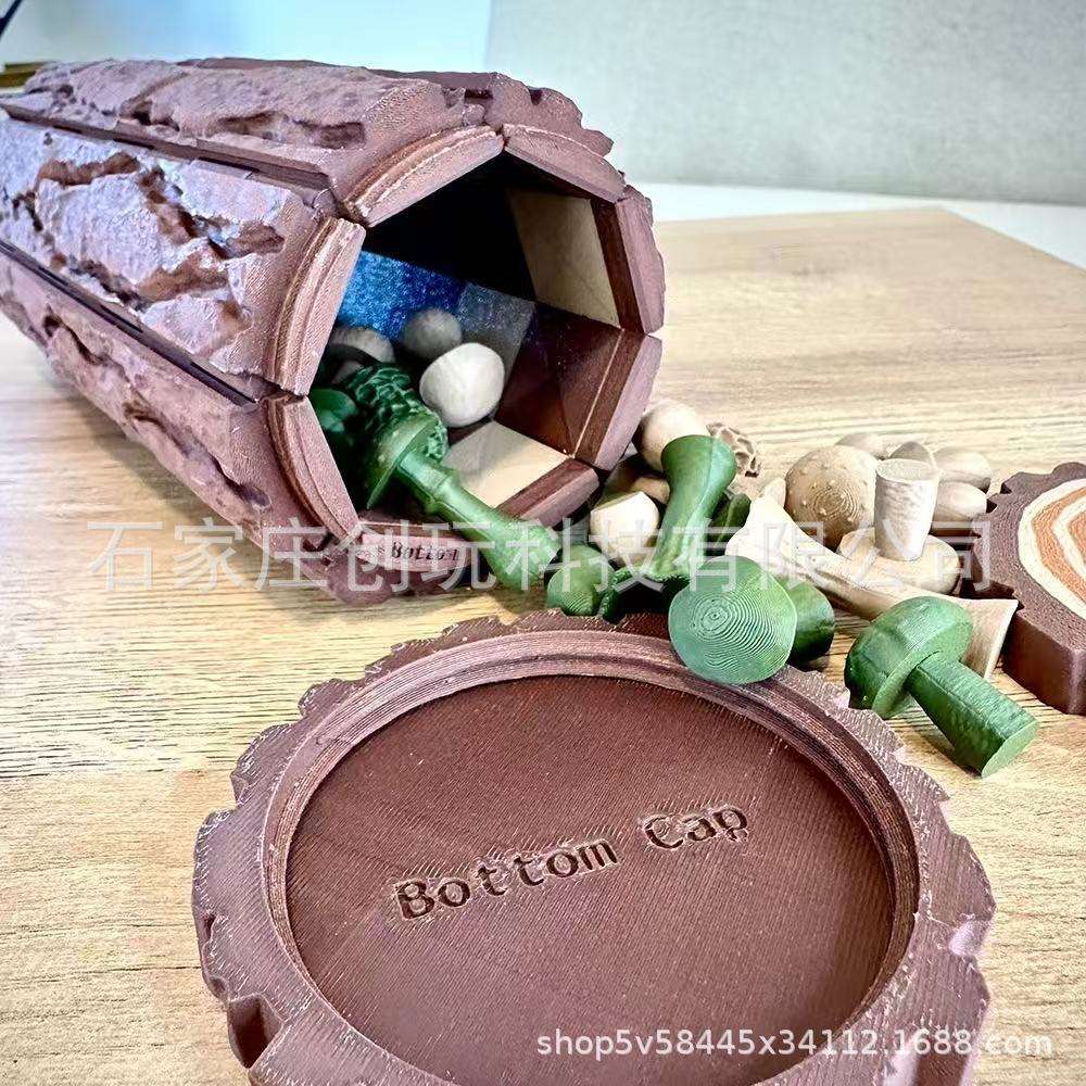Roll-Up Forest Chess Set - Log 卷起式森林象棋套装3d打印爆款