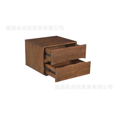 RH美式实木床头柜设计师设计高端简约卧室床头柜