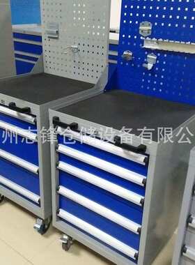 苏州抽屉工具柜重型移动工具车车间安全工具车置物柜带挂板
