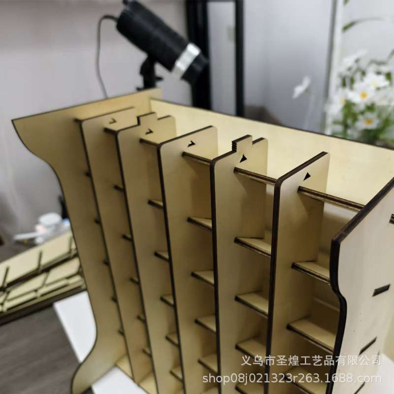 模型工具收纳架 油漆瓶 稀释瓶 木盒桌面 漆架