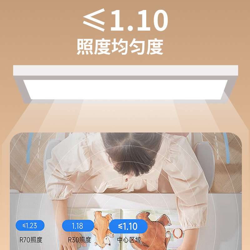 LED智能护眼台灯 学生作业灯大发光面宿舍书桌灯阅读灯固定小夜灯
